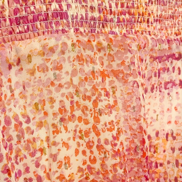 Aqua - Womens Ruffled Metallic Mini Dress - Picture 5 of 5